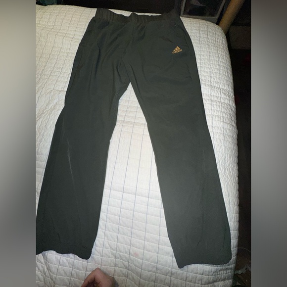 Adidas Women's Dark Green Stretch Elastic Waist Jogger pants Sz XL EUC! - Picture 1 of 8
